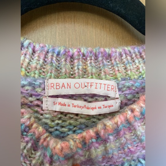 Urban Outfitters Rainbow Balloon Sleeve Sweater S - Picture 6 of 11